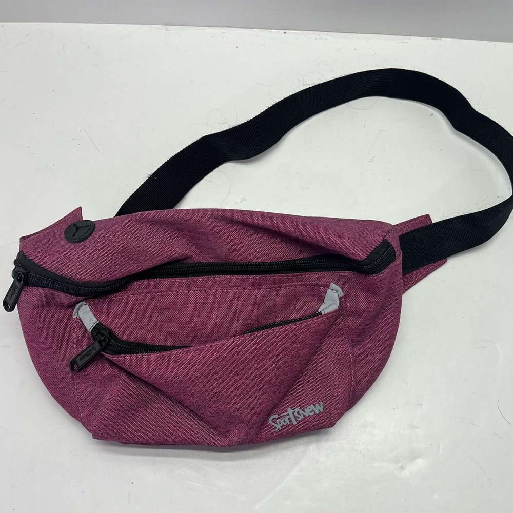 Sportsnew Magenta Fanny Pack Waist Belt Bag Unisex